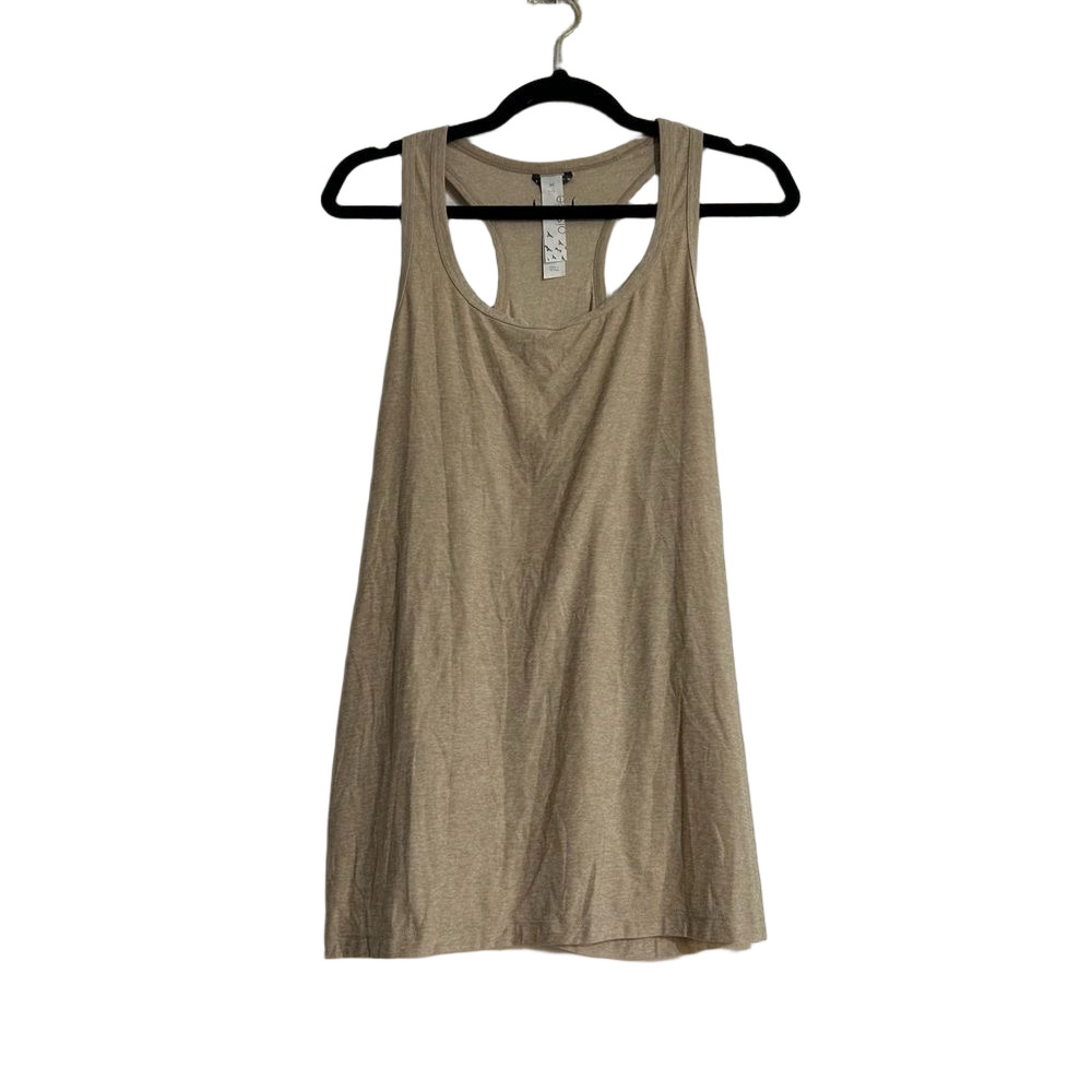 oiselle Beige Racerback Tank Top